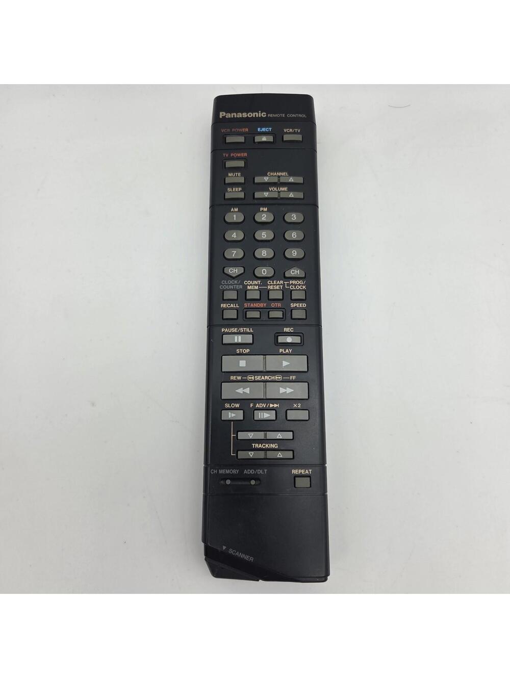 Genuine Panasonic VSQS0733 Remote Control For VCR/TV/Scanner  - Tested Fast Ship